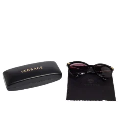 Versace Black Acetate Medusa Gradient Cat Eye Sunglasses For Women -Versace Official Website luxury women versace used accessories p531257 007