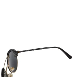Versace Black/ Grey 4337 Round Sunglasses For Women -Versace Official Website luxury women versace used accessories p542694 007