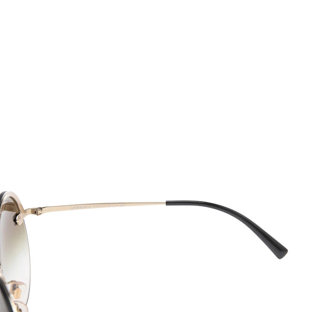 Versace Gold/Black MOD 2176 Medusa Rimless Round Sunglasses For Women 6 Versace Gold/Black MOD 2176 Medusa Rimless Round Sunglasses For Women - Image 6