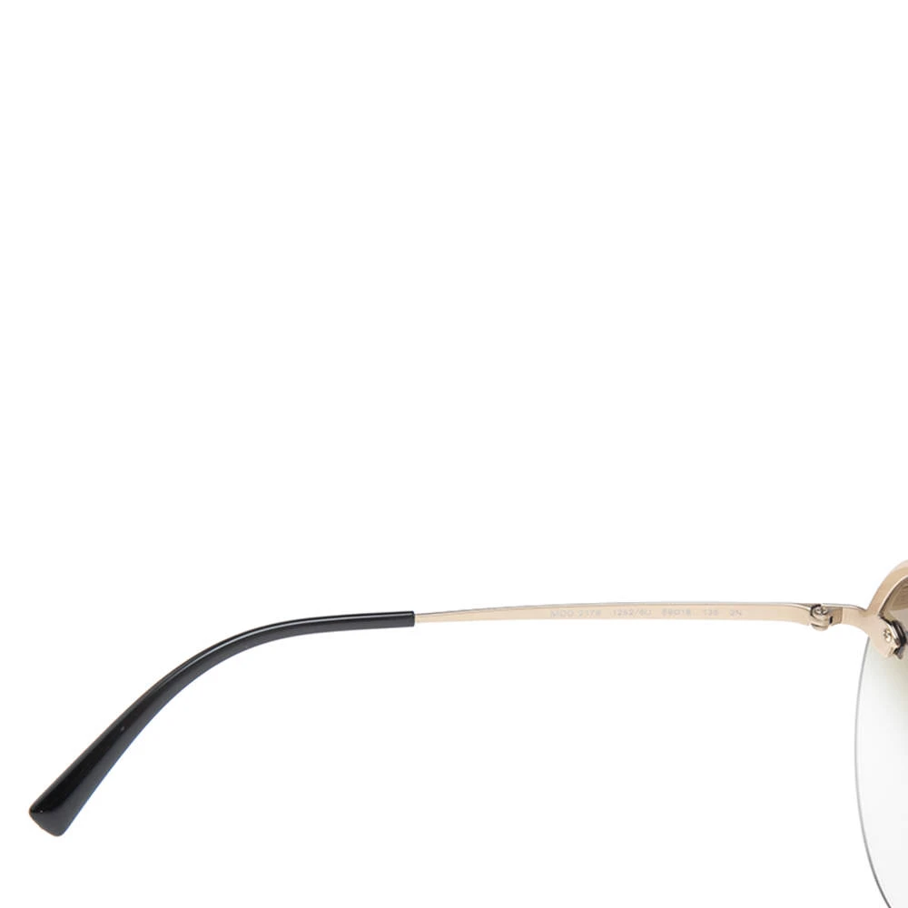Versace Gold/Black MOD 2176 Medusa Rimless Round Sunglasses For Women 5 Versace Gold/Black MOD 2176 Medusa Rimless Round Sunglasses For Women - Image 5