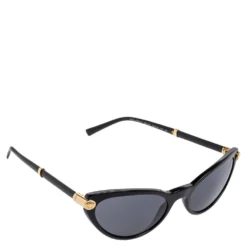 Versace Black 4365-Q Cat Eye Sunglasses For Women
