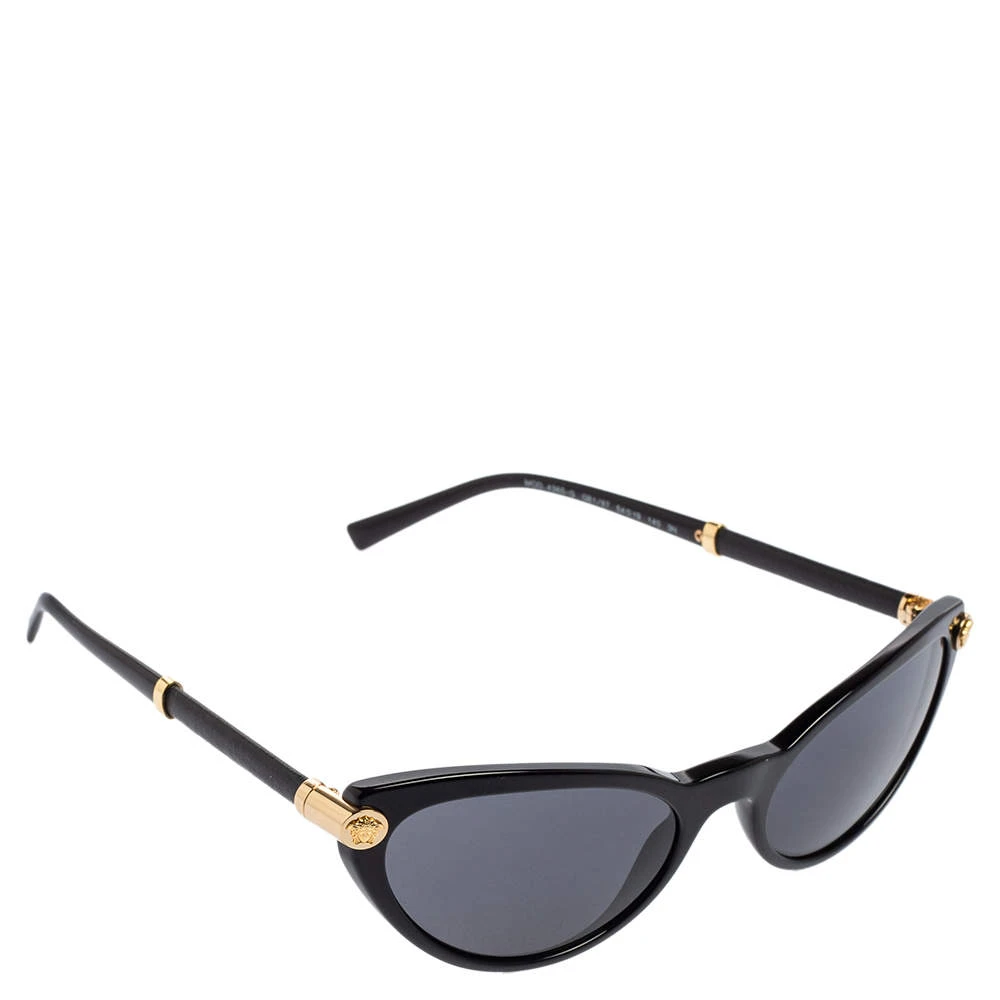 Versace Black 4365-Q Cat Eye Sunglasses For Women 1 Versace Black 4365-Q Cat Eye Sunglasses For Women