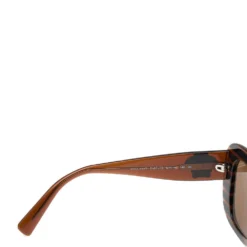 Versace Striped Brown/ Brown VE 4317 Rectangular Sunglasses For Women -Versace Official Website luxury women versace used accessories p566946 006