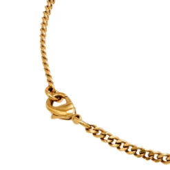 Versace Two Tone Metal Medusa Pendant Necklace For Women -Versace Official Website luxury women versace used accessories p595144 003