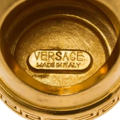 Versace Icon Medusa Crystal Studded Gold Tone Ring Size 54 For Women 10 Versace Icon Medusa Crystal Studded Gold Tone Ring Size 54 For Women -Versace Official Website luxury women versace used accessories p60314 005