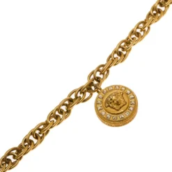 Versace Icon Medusa Gold Tone Bracelet For Women -Versace Official Website luxury women versace used accessories p60316 004