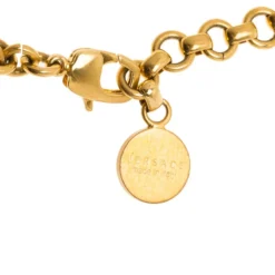 Versace Icon Medusa Gold Tone Bracelet For Women -Versace Official Website luxury women versace used accessories p60316 005