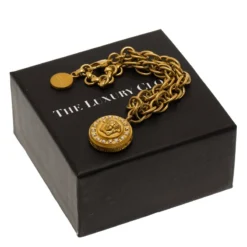 Versace Icon Medusa Gold Tone Bracelet For Women -Versace Official Website luxury women versace used accessories p60316 006