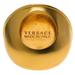 Versace Icon Medusa Gold Tone Ring Size 54.5 For Women -Versace Official Website luxury women versace used accessories p60958 005
