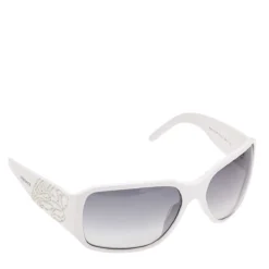 Versace White/ Grey Gradient 4110-B Square Sunglasses For Women