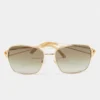 Versace Gold/Green Mod.2138 Aviator Gradient Sunglasses For Women
