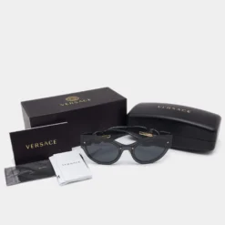 Versace Grey MOD.2234 Cat Eye Sunglasses For Women -Versace Official Website luxury women versace used accessories p645140 001