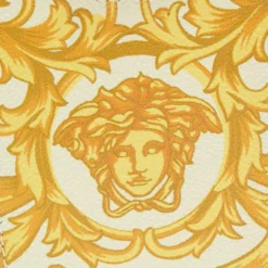 Versace Yellow/Blue Medusa Print Leather Phone Cover For Women -Versace Official Website luxury women versace used accessories p645782 005