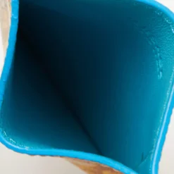 Versace Yellow/Blue Medusa Print Leather Phone Cover For Women -Versace Official Website luxury women versace used accessories p645782 009