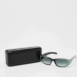 Versace Blue MOD.435/P Vintage Rectangle Sunglasses For Women -Versace Official Website luxury women versace used accessories p654214 1654836869 001