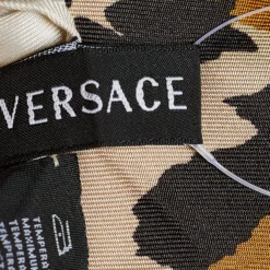 Versace White Butterfly And Ladybird Print Silk Scarf For Women -Versace Official Website luxury women versace used accessories p671763 005