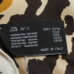 Versace White Butterfly And Ladybird Print Silk Scarf For Women -Versace Official Website luxury women versace used accessories p671763 006