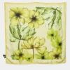 Versace Yellow Floral Print Silk Scarf For Women