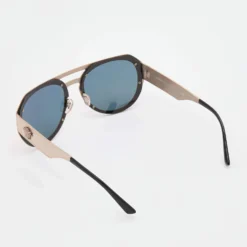 Versace Pale Gold Tone/Grey VE 2175 Aviator Sunglasses For Women -Versace Official Website luxury women versace used accessories p683544 005