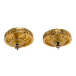 Versace Icon Medusa Crystal Studded Gold Tone Stud Earrings For Women -Versace Official Website luxury women versace used accessories p73513 0004