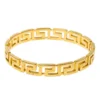 Versace Greek Gold Tone Bangle 19cm For Women