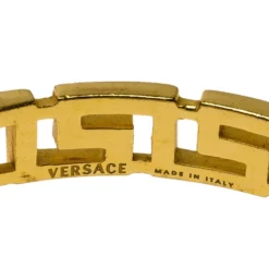 Versace Greek Gold Tone Bangle 19cm For Women -Versace Official Website luxury women versace used accessories p79571 005