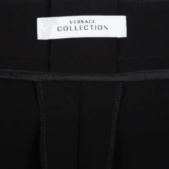 Versace Collection Black Flared Trousers M For Women -Versace Official Website luxury women versace used clothes p102837 005