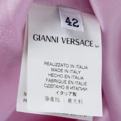 Versace Multicolor Floral Printed Cotton Sleeveless V-Neck Dress M For Women -Versace Official Website luxury women versace used clothes p107601 005