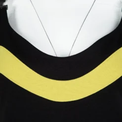 Versace Collection Black Knit Contrast Trim Logo Buckle Detail Sleeveless Dress M For Women -Versace Official Website luxury women versace used clothes p114489 004