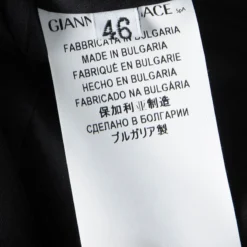 Versace Collection Black Animal Print Belted Sleeveless Dress L For Women -Versace Official Website luxury women versace used clothes p115738 006