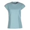 Gianni Versace Powder Blue Wool Cap Sleeve Top M For Women