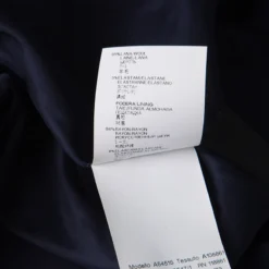 Versace Navy Blue Wool Medusa Leather Patch Detail Pencil Skirt M For Women -Versace Official Website luxury women versace used clothes p130104 0007