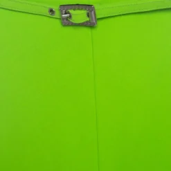 Gianni Versace Green Belted Mini Skirt M For Women -Versace Official Website luxury women versace used clothes p141942 0004