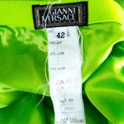 Gianni Versace Green Belted Mini Skirt M For Women -Versace Official Website luxury women versace used clothes p141942 0005