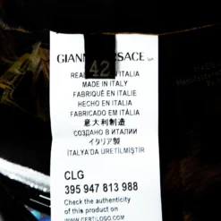 Versace Leopard Printed Silk Embellished Logo Detail Top M For Women -Versace Official Website luxury women versace used clothes p143554 0005