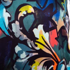 Versace Collection Multicolor Printed Cape Style Halter Top L For Women -Versace Official Website luxury women versace used clothes p150975 004