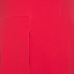 Versace Red Asymmetric Draped Hem Choker Neck Sheath Dress S For Women -Versace Official Website luxury women versace used clothes p156176 0004