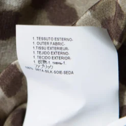 Versace Leopard And Baroque Printed Silk Shoulder Rivet Detail Top S For Women -Versace Official Website luxury women versace used clothes p156559 0008