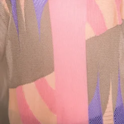 Versace Pastel Colorblock Silk Knit Perforated Panel Detail Sleeveless Top S For Women -Versace Official Website luxury women versace used clothes p161311 0004