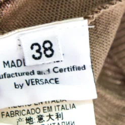 Versace Pastel Colorblock Silk Knit Perforated Panel Detail Sleeveless Top S For Women -Versace Official Website luxury women versace used clothes p161311 0006