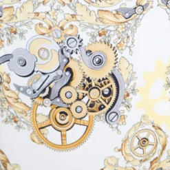 Versace Collection Cream Printed Pencil Midi Skirt M For Women -Versace Official Website luxury women versace used clothes p165929 007