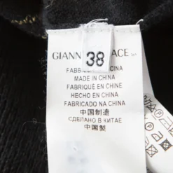 Versace Collection Multicolor Lurex Detail Short Sleeve Sweater S For Women -Versace Official Website luxury women versace used clothes p176315 005