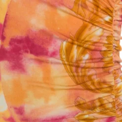 Versace Multicolor Baroque Printed Jersey Ruched Dress S For Women -Versace Official Website luxury women versace used clothes p180467 007