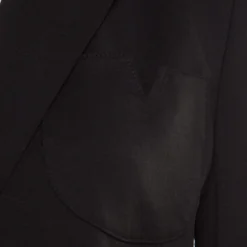 Versace Black Wool Tailored Blazer M For Women -Versace Official Website luxury women versace used clothes p193900 007