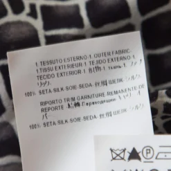 Versace Black And Blue Abstract Medusa Print Silk Blouse M For Women -Versace Official Website luxury women versace used clothes p195630 001