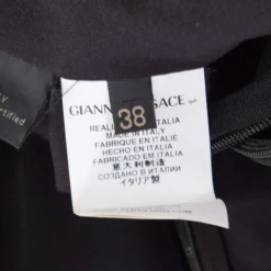 Versace Black Ruched Bodice Long Sleeve Fitted Cocktail Dress S For Women -Versace Official Website luxury women versace used clothes p196488 1557644401 006