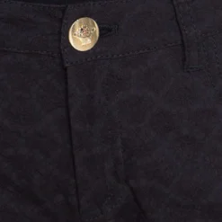 Versace Black Textured Jacquard Skinny Pants S For Women -Versace Official Website luxury women versace used clothes p200067 007