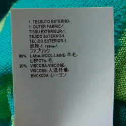 Versace Collection Green Graphic Knit Long Cardigan Set M/L For Women -Versace Official Website luxury women versace used clothes p213000 001