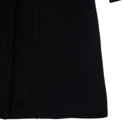 Versace Silver Buckle Black Trench Coat XL For Women -Versace Official Website luxury women versace used clothes p21764 0009