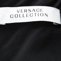 Versace Multicolor & Black Paneled Sleeveless Sheath Dress L For Women -Versace Official Website luxury women versace used clothes p227338 005